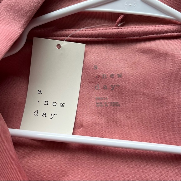A New Day Pink Scuba Zip Hoodie Small - Picture 3 of 3